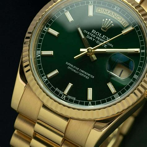 riconoscere rolex day date green acciaio vero|rolex day date.